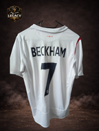 England home shirt flocked Beckham 2005/2006 season - S