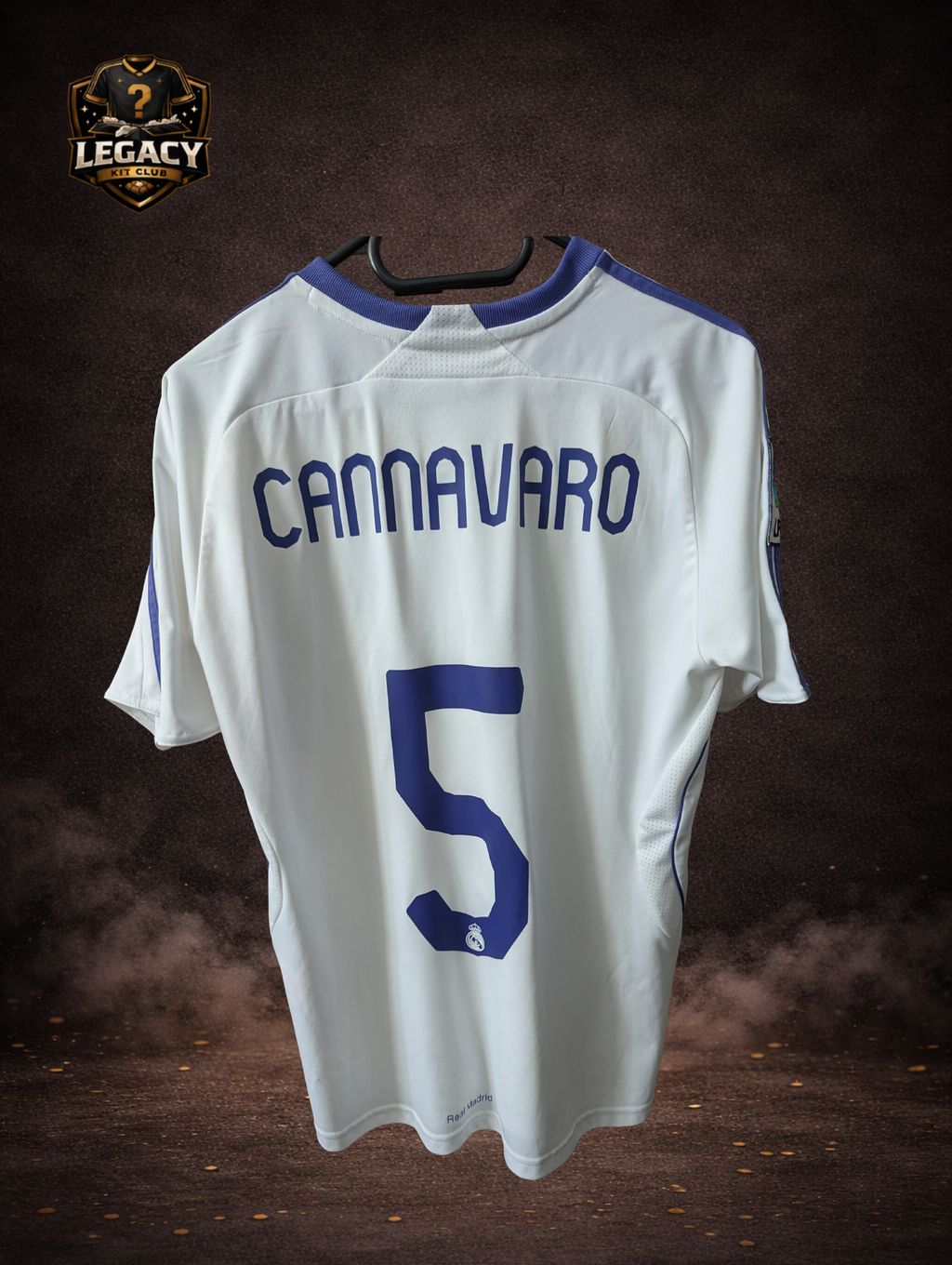 Maillot Real Madrid extérieur floqué Cannavaro saison 2007/2008 - S - Legacy Kit Club